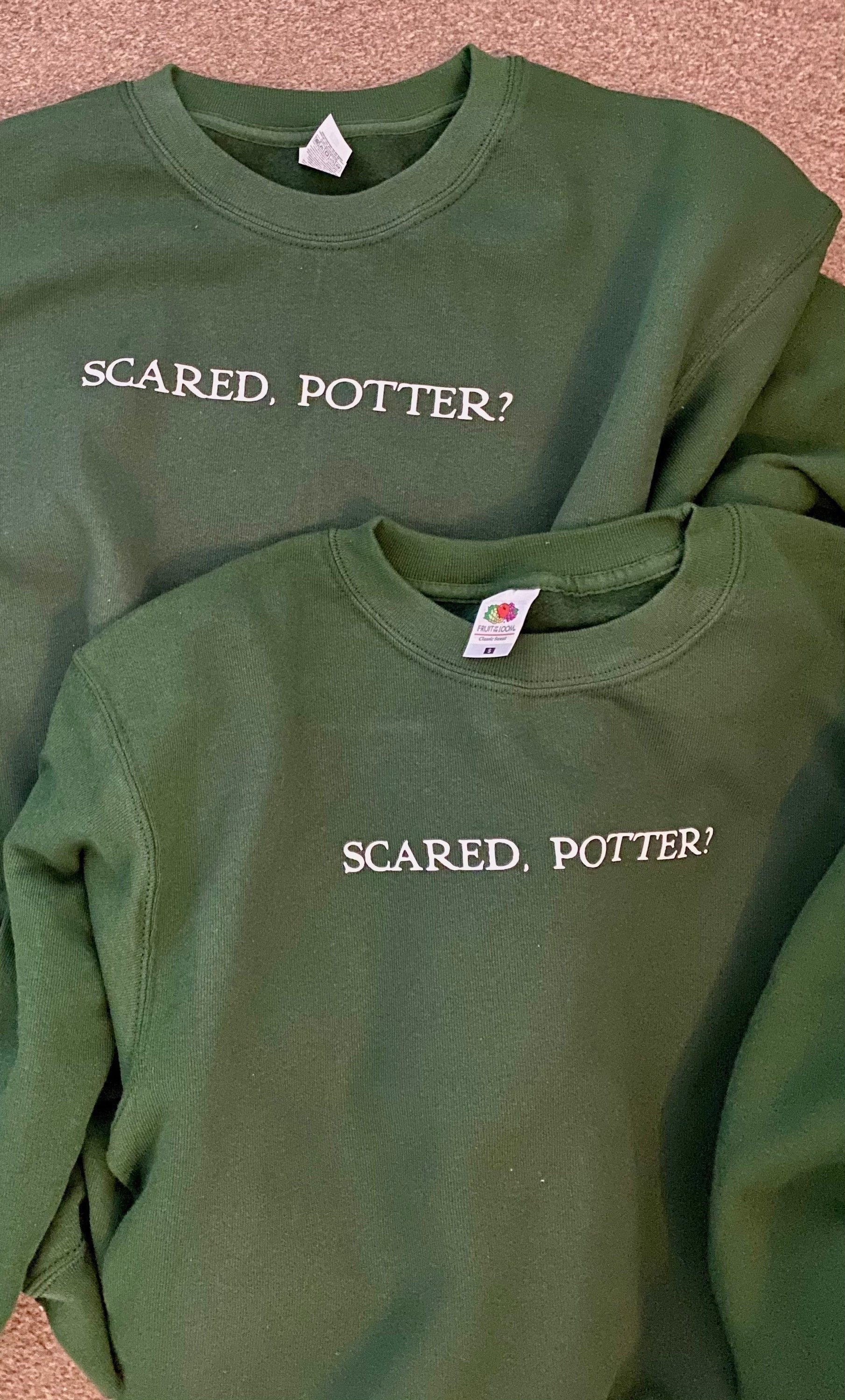 Scared potter sweatshirt outlet